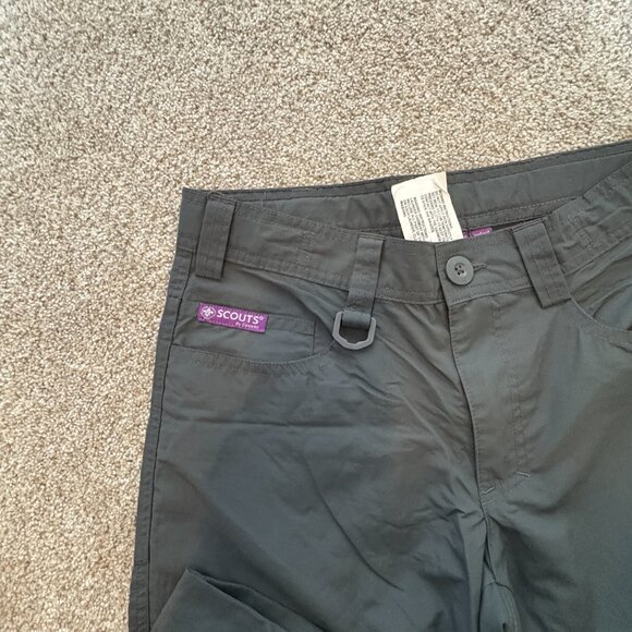 Boy Scouts of Canada Pants Trousers Zip Off Shorts Size 12 Kids Grey - Picture 5 of 10